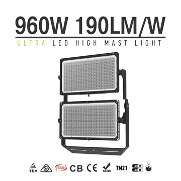 960W Outdoor LED Module High Mast Light,190Lm/W Energy savings Industrial Lights 