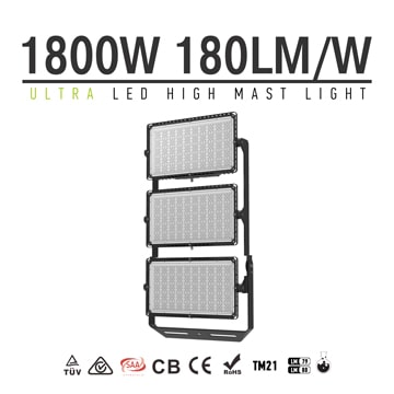 1800W LED Sport Light, High Mast Light, Stadium Light, Area Light180Lm/W 324000LM