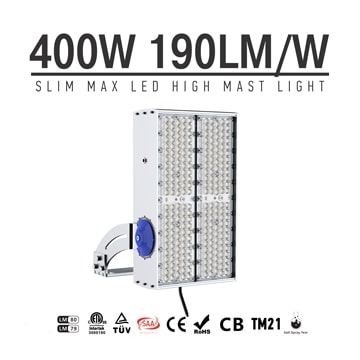 400W 480W 600W Module Flood LED Light, Grey Fin Anticorrosive Natatorium, Outdoor Recreation Luminaires