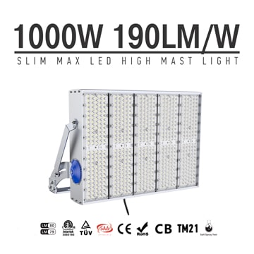 1000W 1500W High Power Outdoor LED High Pole Lighting for Tower, Tunnels, Velodrome