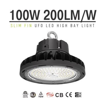 60W UFO LED LED High Bay Lights 200Lm/w 