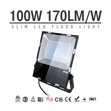 100W LED Flood Light Fixtures 12000Lm Waterproof SAA Ctick CE RoHS