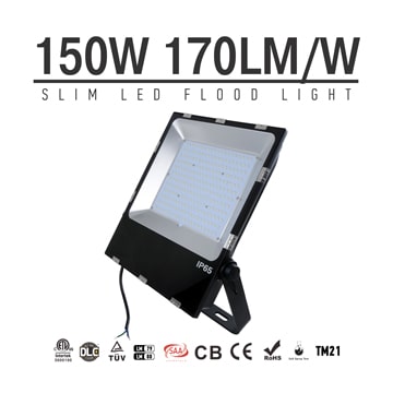 150W LED Flood Light Fixtures 18000Lm Waterproof SAA Ctick CE RoHS