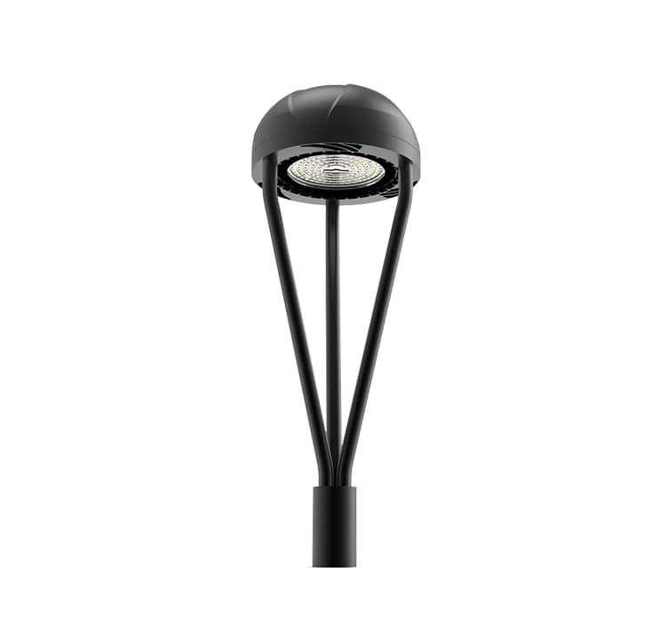 30W LED Post Light Fixture, Exterior Landscape Circular Security Area Light, CE RoHS IP65 Garden Light