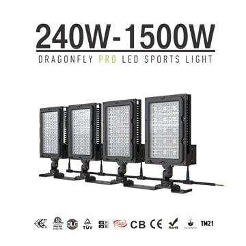 240-1200W LED Sports Flood Light-Outdoor Sports Pitch Lighting Retrofit Fixtures wholesale