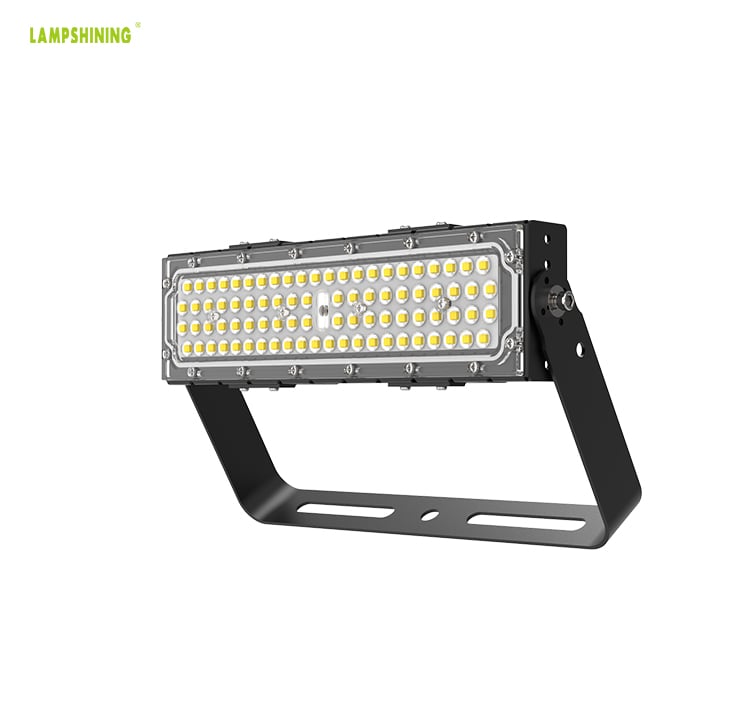 50W IP66 8500lm Slim ProE LED Area Flood Light 110V 240V Warm White For Tunnel, Billboard