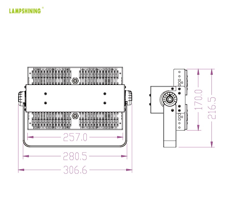 100 Watt LED Area Light - 17000lumen - Outdoor Dimmable IP66 Floodlight Wholesale