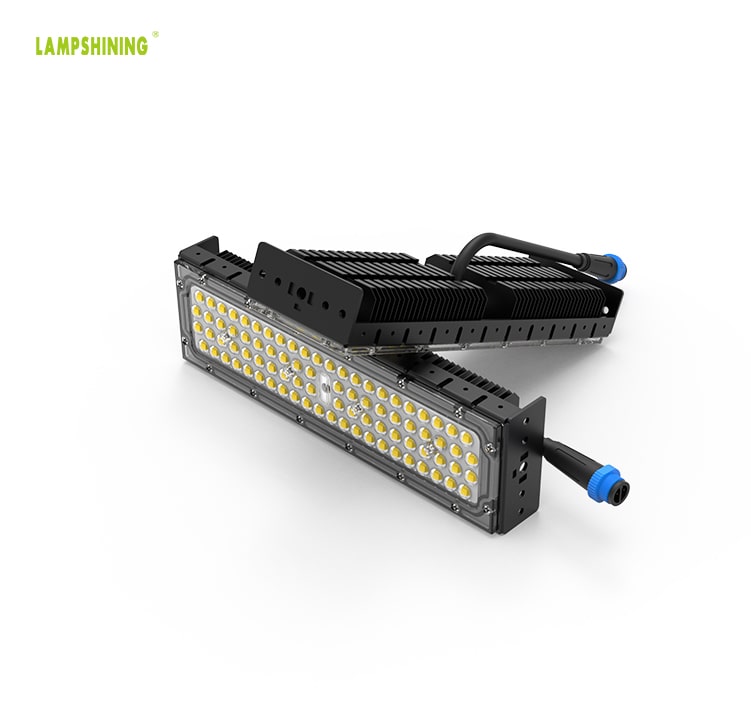 50W LED Module Light, Portable and lightweight 46-48VDC M15 Waterproof Male Plug Aluminum Fin Moduler Lighting