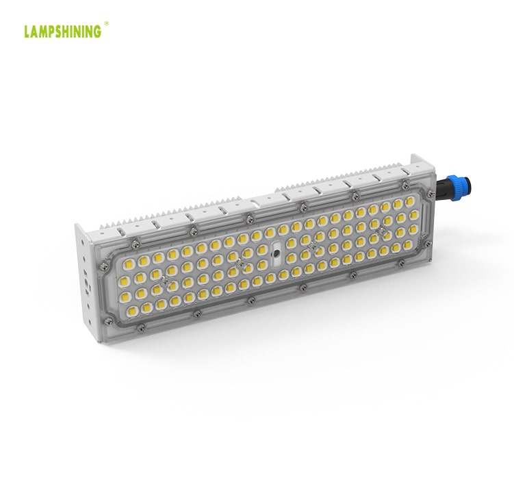 50W LED Module Light, Portable and lightweight 46-48VDC M15 Waterproof Male Plug Aluminum Fin Moduler Lighting