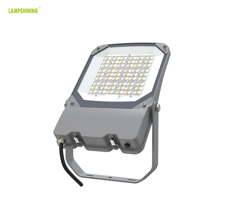 75W LED Flood Light with Sensor, Security 1-10V Dimmable  IP66 Waterproof External wall, Area Flood Lighting