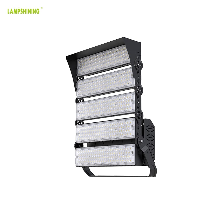 1000W Aluminum 5 Module LED Sport Light Fixtures, Outdoor 20Kg IP66 Waterproof 100-277V Arean Light