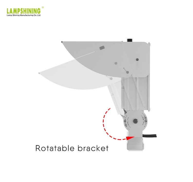 Alpha 1200W High Power Square LED Stadium Light - Low-Glare 176-305V Outdoor Waterproof Sports Arena Flood Light