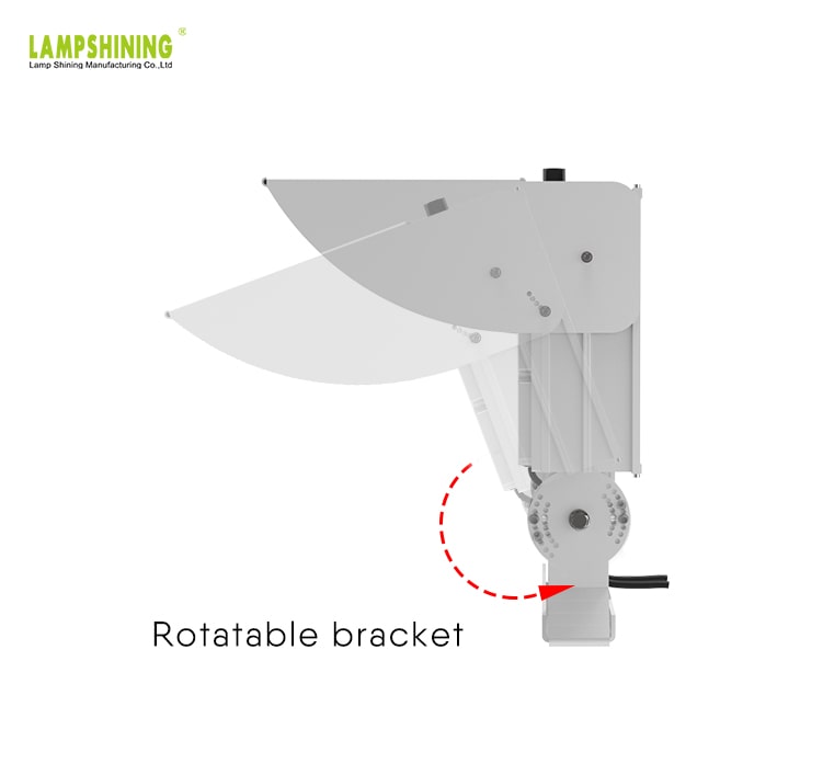 500W LED Stadium Light ENEC ERP TUV CB | Gray Lightweight Anti Glare Outdoor Sports Flood Light