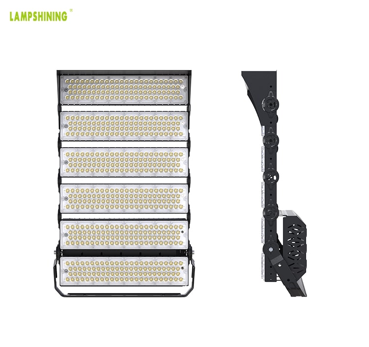 Outdoor 6 Module 1440W High Power LED Sports Lights - 252,000lm Arena Lighting Fixtures