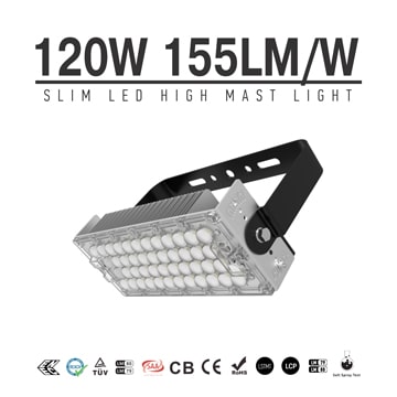 120w Outdoor LED Sports High Mast Lighting Fixtures with TUV SAA certifications 