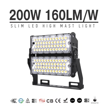 200W LED High Mast Light Fixtures-TUV CE Certified-32000 Lumens 