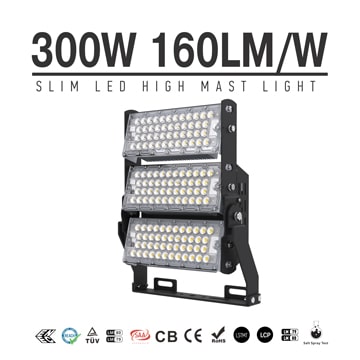 LED Stadium High Mast Light Manufacturers | 300w Flood Lighting Fixtures 