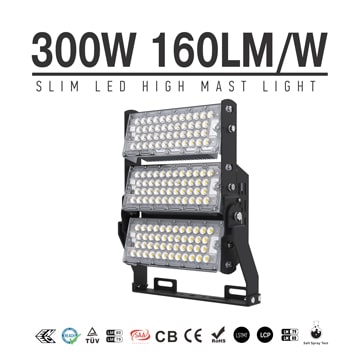 LED Stadium High Mast Light Manufacturers | 300w Flood Lighting Fixtures