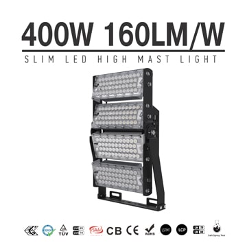 400W-A TUV CE LED High Mast Light,Rotatable Module,160Lm/W,64000 Lumen,IP65,Stadium Light,Sports Lighting,Flood Lighting