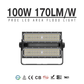 100 Watt LED Area Light - 17000lumen - Outdoor Dimmable IP66 Floodlight Wholesale 