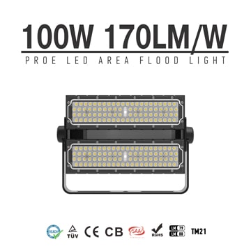 100 Watt LED Area Light - 17000lumen - Outdoor Dimmable IP66 Floodlight Wholesale