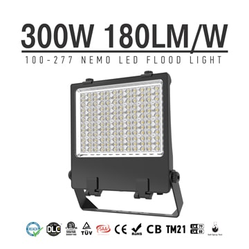 NEMO 300W LED Flood Light, 54000Lm Outdoor Exterior Area Security Lighting Wholesale 