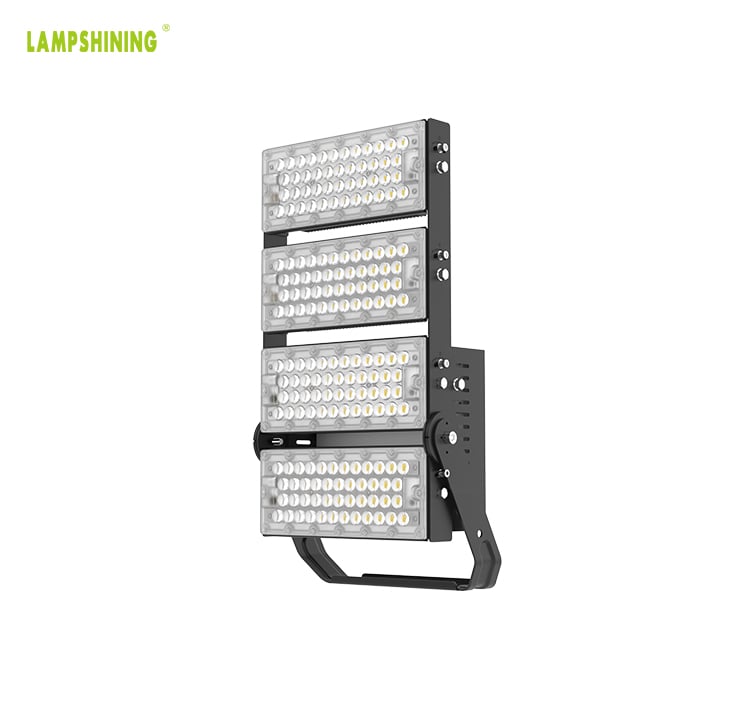 400W Slim Pro LED Flood Light Fixtures - 70000lm 4 Modules Adjustable Lighting Angle Floodlights