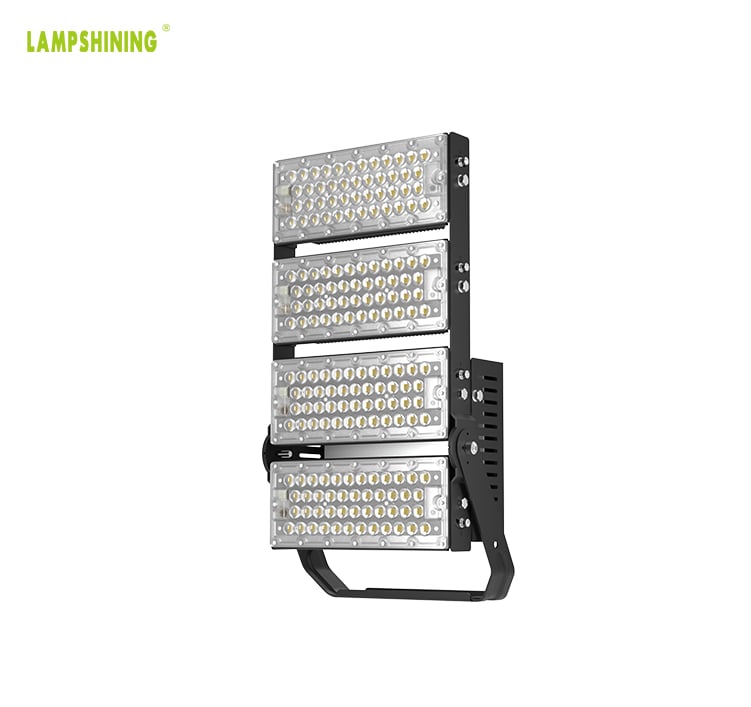 480W Slim Pro LED Flood Light Fixtures - 81600lm 4 Modules Security Floodlights, Commercial Lighting Fixture