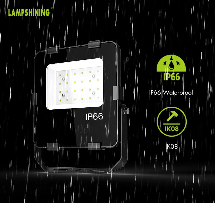 30W Slim EKO LED Flood Light - 3900lm Waterproof 3000-6000K Commercial Security Work Lamp