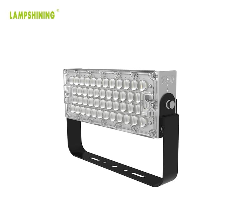 100W Slim Pro LED Sport Flood Light Fixtures - 240V Outdoor 17500lm Aluminum Fin Module Spotlights