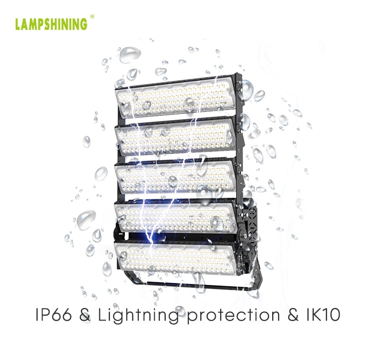1200W LED Sports Lighting,170LM/W,204000 lumens,100-277V, 2500W Equivalent
