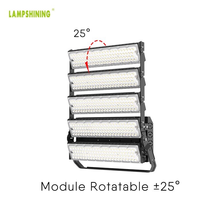 1200W LED Sports Lighting,170LM/W,204000 lumens,100-277V, 2500W Equivalent