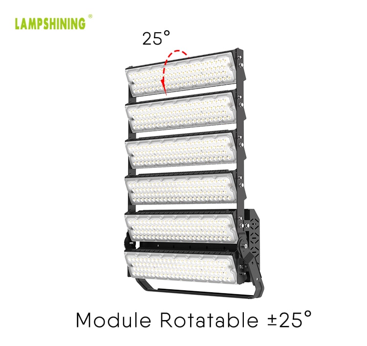 1440W LED Sports Lighting,3000-6000K,170LM/W, 204000 lumens,100-277V, 3000W Equivalent