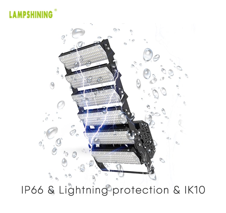 1440W LED Sports Lighting,3000-6000K,170LM/W, 204000 lumens,100-277V, 3000W Equivalent