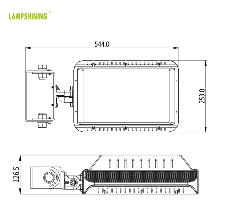 155-165LM/W Golf Course LED Lighting Fixtures, 240W 300W Lightning Protection Golf Field Flood Lights