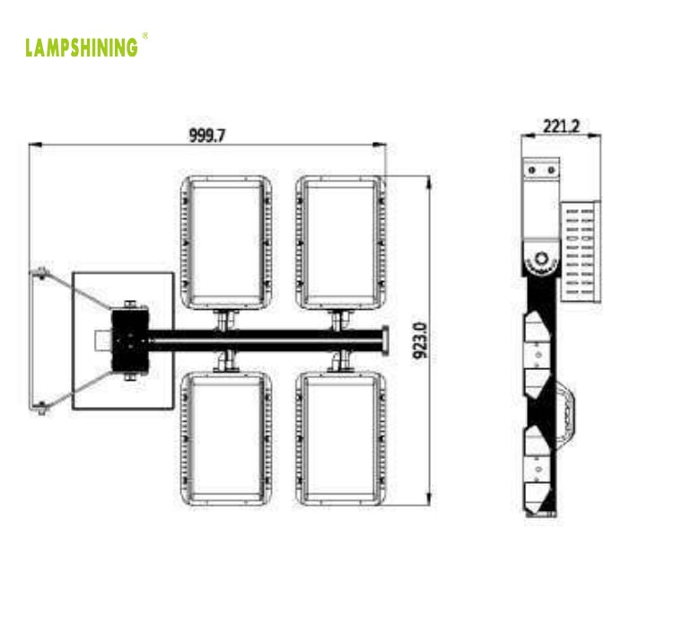 Port, Sports LED Flood Lights 960W 1200W 155-165LM/W,  Best Terminal Harbour, seaport, wharf LED Lighting Fixtures