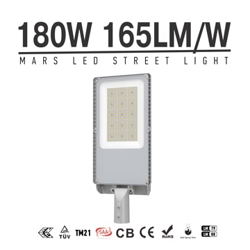 180W LED Street Light with dusk to dawn photocell sensor, Waterproof Outdoor Security Lighting 