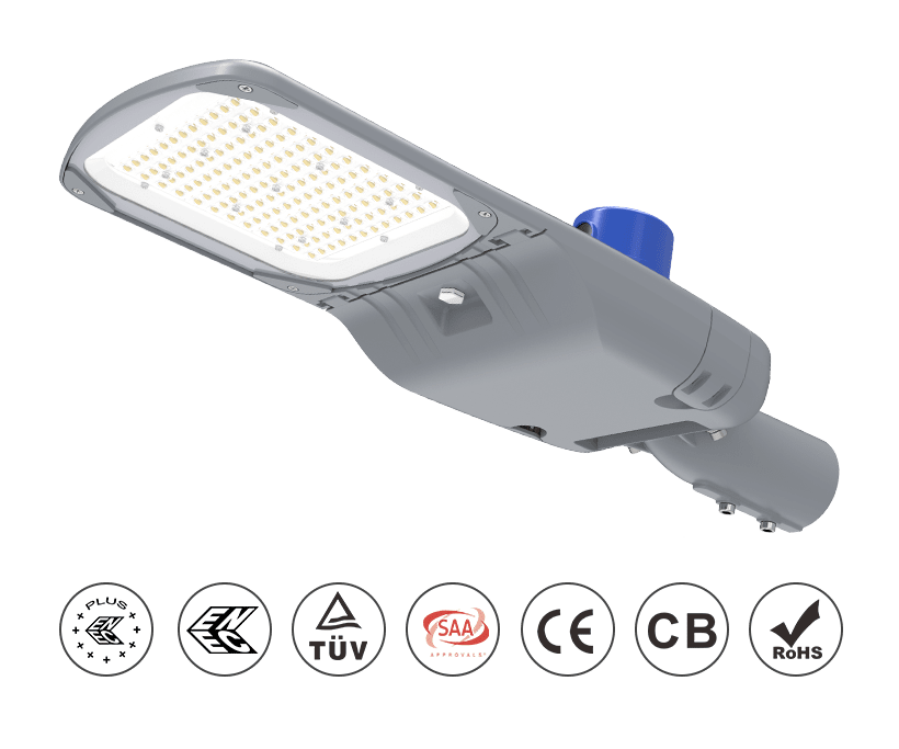 Streamlined Pluto LED Street Lights 80W 