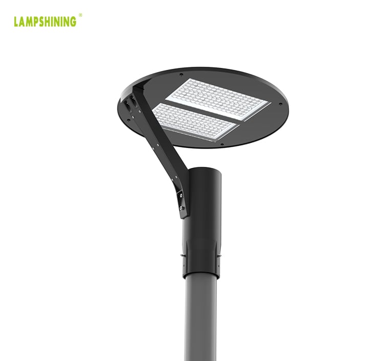 50W 8000lm Urban LED Pole Area Light Fixtures - 8000lm Circular Post Light