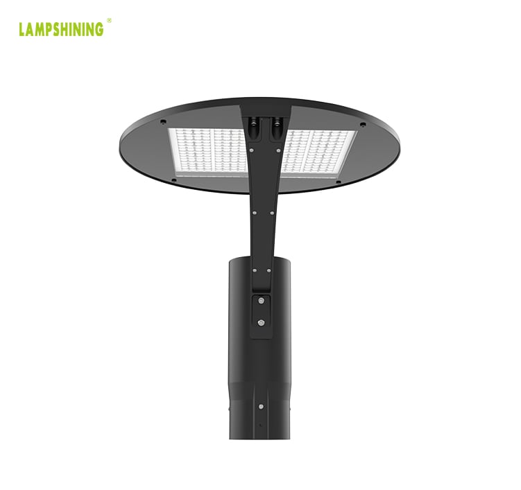 50W 8000lm Urban LED Pole Area Light Fixtures - 8000lm Circular Post Light