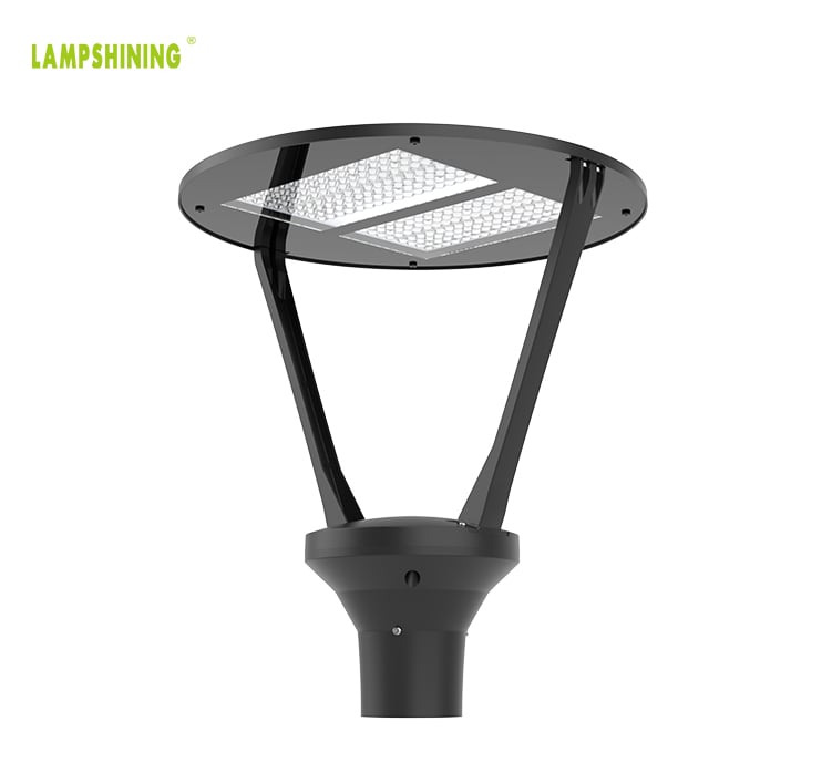 100W LED Outdoor Post Light, 15000lm Public Garden Park Lantern Lamp