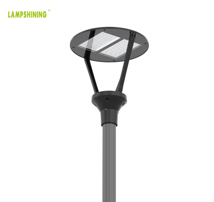 100W LED Outdoor Post Light, 15000lm Public Garden Park Lantern Lamp