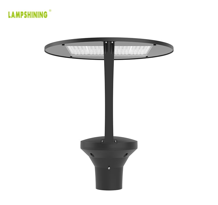 100W LED Outdoor Post Light, 15000lm Public Garden Park Lantern Lamp