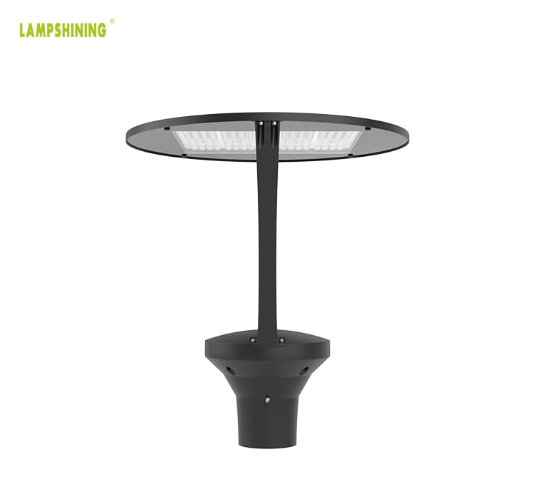 50W LED Post Top Light With Photocell - ENEC TUV CB 8000lm Circular Area Light