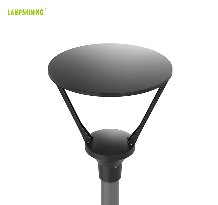 50W LED Post Top Light With Photocell - ENEC TUV CB 8000lm Circular Area Light