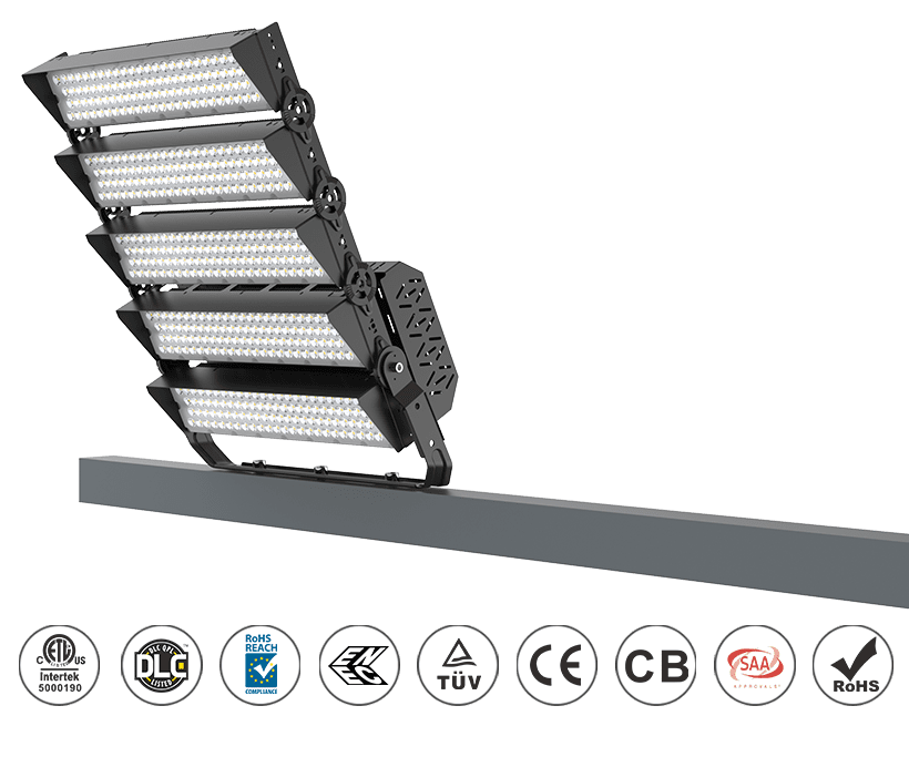 Slim Pro LED Stadium Flood Light 1200W 