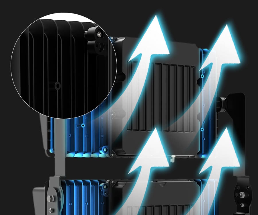 Honeycomb heat dissipation design 