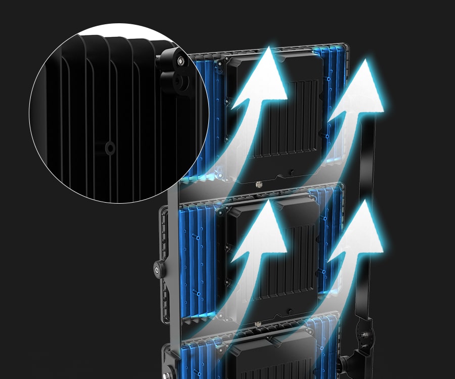 Honeycomb heat dissipation design 