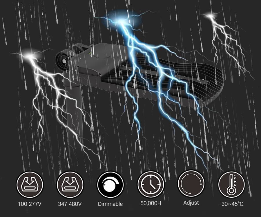 IP67 Waterproof & Lightning Protection 