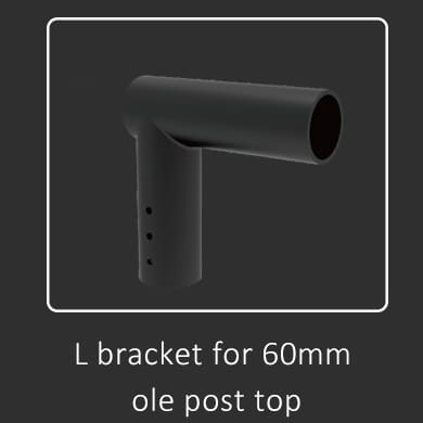 L bracket for 60mm ole post top